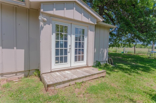 606 N Charles Ave, St James, MO 65559 - view of outdoor structure featuring french doors