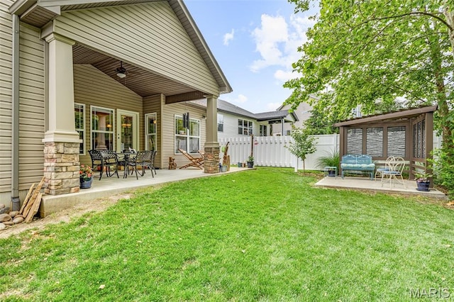 1930 Masters Dr, Festus, MO 63028 - view of yard featuring a patio