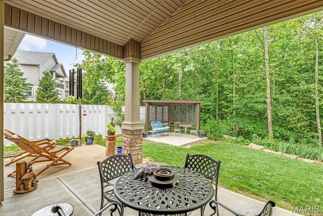 1930 Masters Dr, Festus, MO 63028 - view of patio featuring outdoor dining space