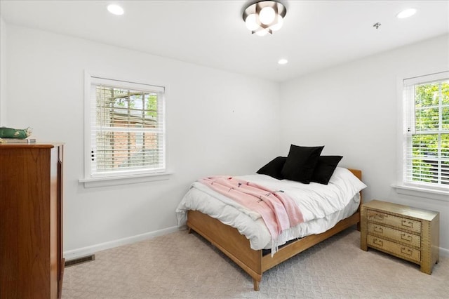 8033 Seminole Dr, Clayton, MO 63105 - carpeted bedroom with baseboards and recessed lighting