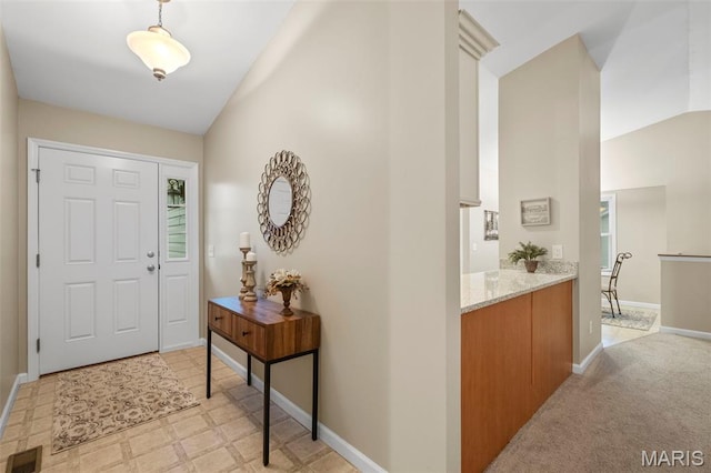30 Citori Ct, Troy, MO 63379 - foyer with lofted ceiling, baseboards, and light floors