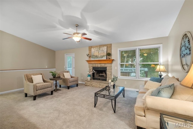30 Citori Ct, Troy, MO 63379 - living room with baseboards, a ceiling fan, and healthy amount of natural light