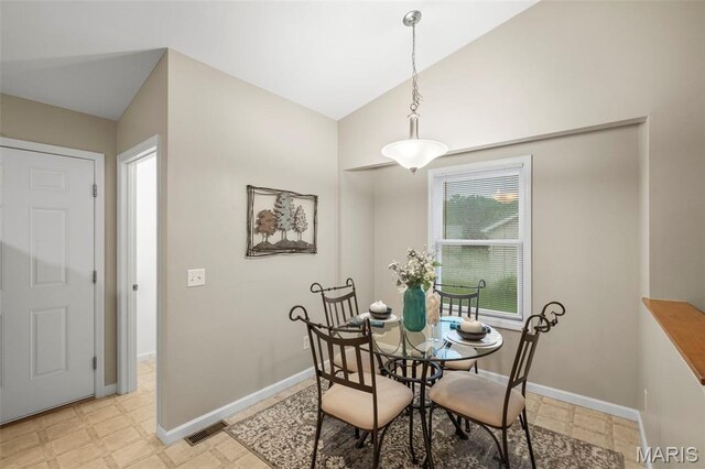 30 Citori Ct, Troy, MO 63379 - dining space with baseboards, light flooring, and high vaulted ceiling