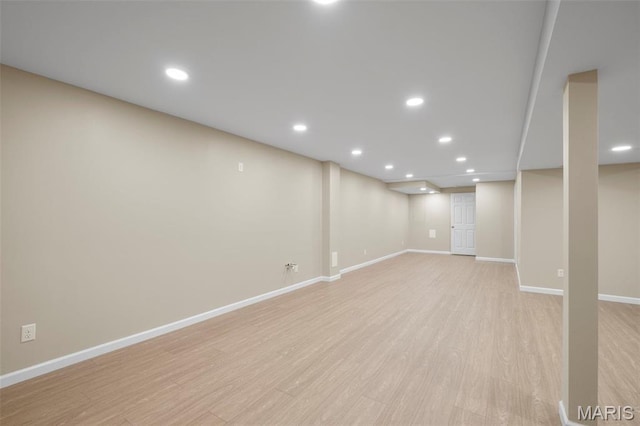30 Citori Ct, Troy, MO 63379 - finished basement featuring baseboards, light wood-style flooring, and recessed lighting