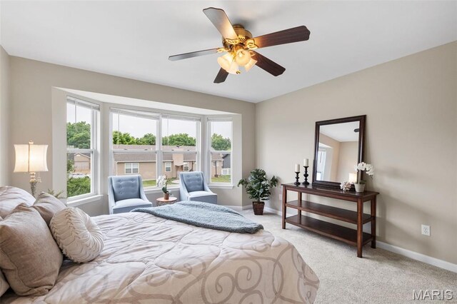 171 Majestic Lakes Blvd, Moscow Mills, MO 63362 - carpeted bedroom with baseboards and a ceiling fan