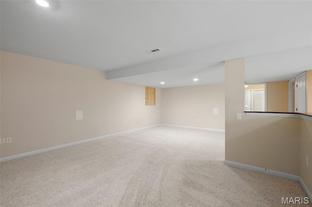 171 Majestic Lakes Blvd, Moscow Mills, MO 63362 - empty room with recessed lighting, baseboards, and carpet flooring