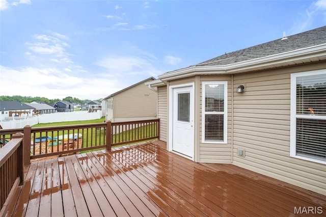 171 Majestic Lakes Blvd, Moscow Mills, MO 63362 - deck featuring a residential view