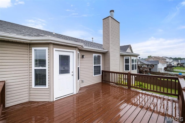 171 Majestic Lakes Blvd, Moscow Mills, MO 63362 - deck featuring a residential view
