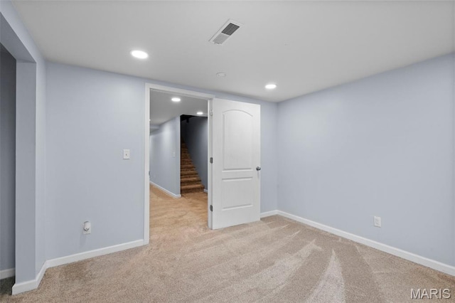 2231 Central Park Dr, Troy, MO 63379 - spare room featuring carpet, recessed lighting, and baseboards