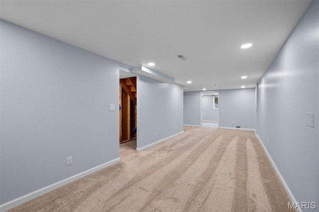 2231 Central Park Dr, Troy, MO 63379 - spare room featuring recessed lighting, light carpet, and baseboards