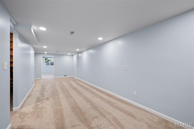 2231 Central Park Dr, Troy, MO 63379 - spare room with recessed lighting, baseboards, and light colored carpet
