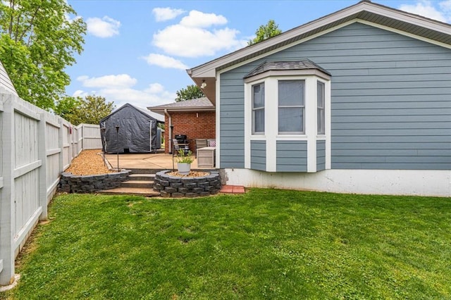 9513 Sequoia Ct, Affton, MO 63123 - view of yard featuring a fire pit and a patio