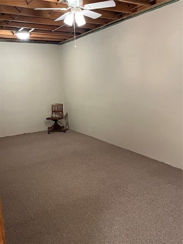 16453 Scenic Ridge Rd, Marthasville, MO 63357 - finished basement featuring a ceiling fan