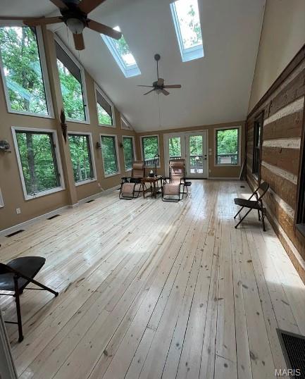 16453 Scenic Ridge Rd, Marthasville, MO 63357 - sunroom / solarium with a skylight and lofted ceiling
