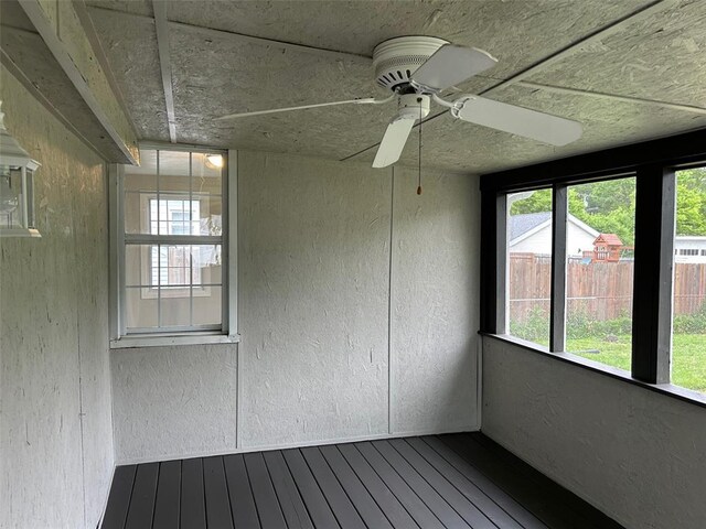 1910 E B St E, Belleville, IL 62221 - unfurnished sunroom with a ceiling fan