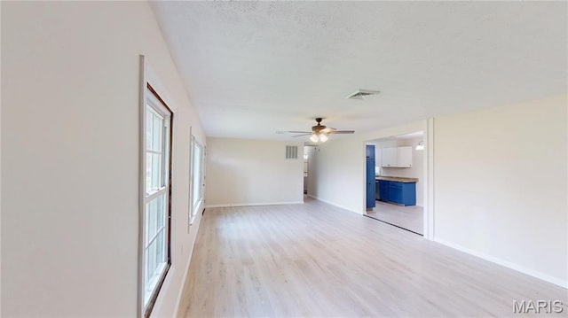 1350 Norwood Dr, Granite City, IL 62040 - spare room with light wood finished floors and a ceiling fan