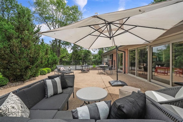 36 Stoneyside Ln, Olivette, MO 63132 - view of patio featuring outdoor lounge area and outdoor dining space