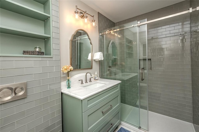 23 Vouga Ln, Frontenac, MO 63131 - full bath featuring vanity and a shower stall