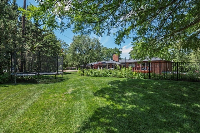 23 Vouga Ln, Frontenac, MO 63131 - view of yard featuring a trampoline