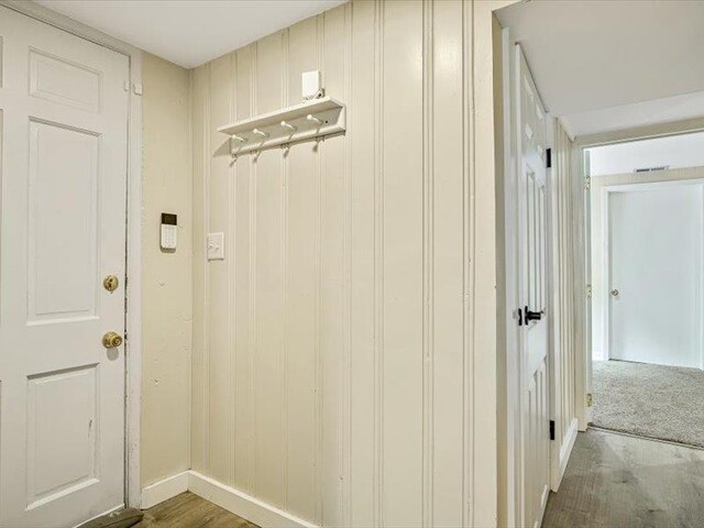 211 Country Club Ln, Belleville, IL 62223 - mudroom featuring wood finished floors and baseboards