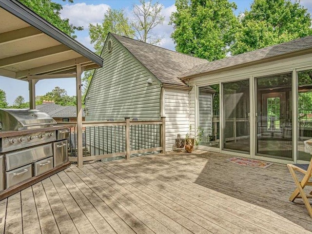 211 Country Club Ln, Belleville, IL 62223 - view of wooden deck