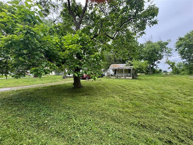 1009 Ernest St, Cahokia, IL 62206 - view of grassy yard featuring an outdoor structure