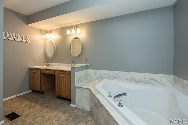 403 Autumn Farms Ct, Wentzville, MO 63385 - full bath featuring double vanity and a garden tub