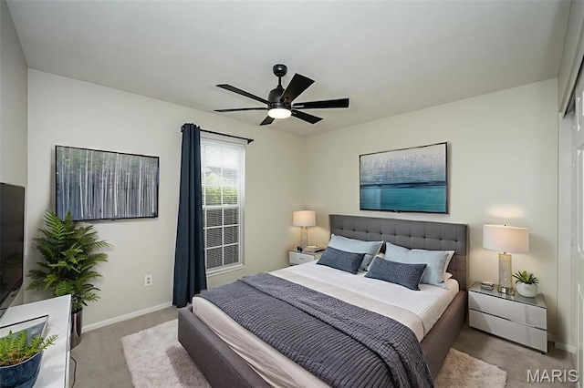 403 Autumn Farms Ct, Wentzville, MO 63385 - carpeted bedroom with baseboards and a ceiling fan