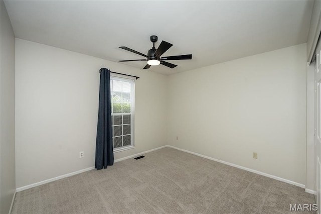 403 Autumn Farms Ct, Wentzville, MO 63385 - unfurnished room with ceiling fan and light carpet