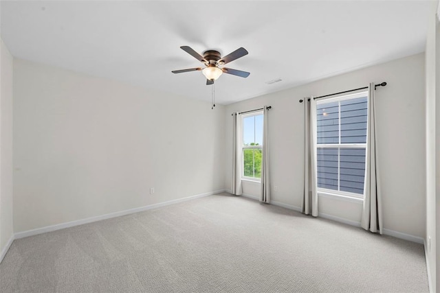 3516 Broad St, Saint Charles, MO 63301 - carpeted empty room featuring ceiling fan and baseboards