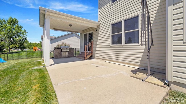 1101 Gulfstream Way, Mascoutah, IL 62258 - view of patio featuring entry steps