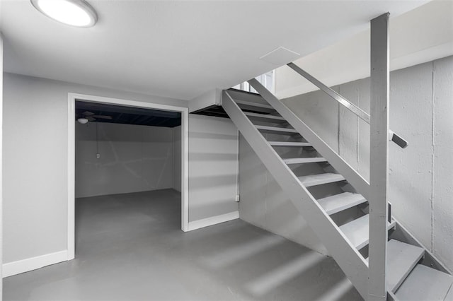 418 Williams St, Pacific, MO 63069 - stairway with concrete floors and baseboards