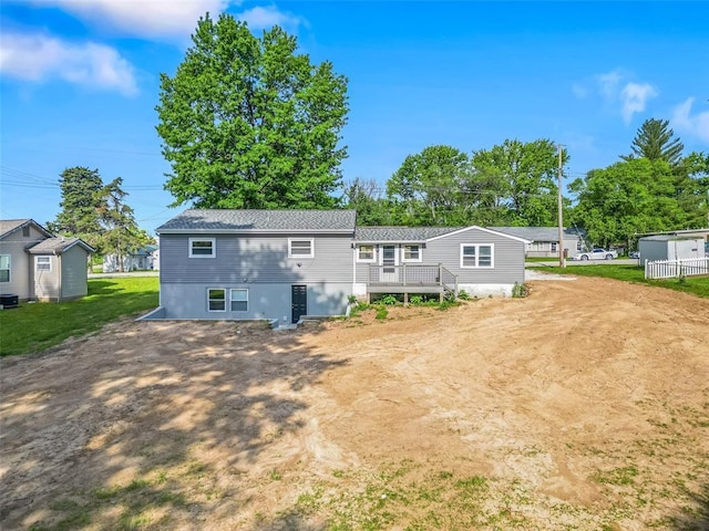 418 Williams St, Pacific, MO 63069 - rear view of property featuring a wooden deck