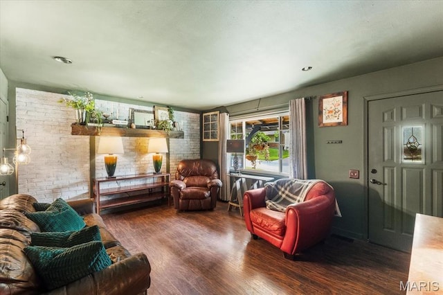 2851 Quenley St, Saint Charles, MO 63301 - living room with wood finished floors