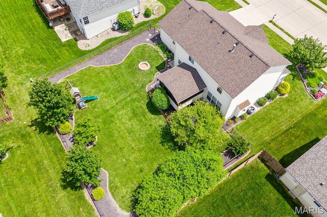 2711 Cascade Lake Dr, Shiloh, IL 62221 - aerial view of property and surrounding area