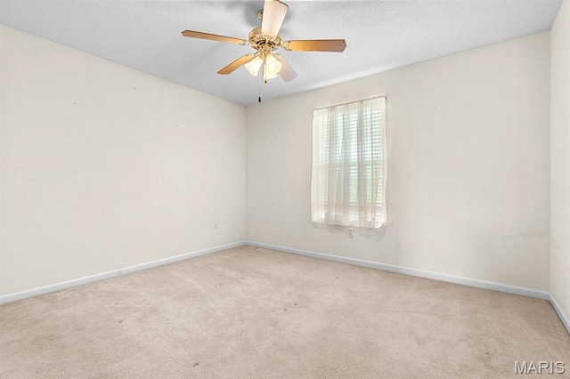 2711 Cascade Lake Dr, Shiloh, IL 62221 - unfurnished room featuring carpet flooring, baseboards, and ceiling fan