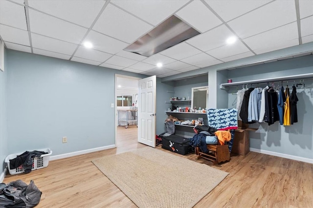 1014 Willow River Ct, Florissant, MO 63031 - interior space with wood finished floors, baseboards, a paneled ceiling, and recessed lighting