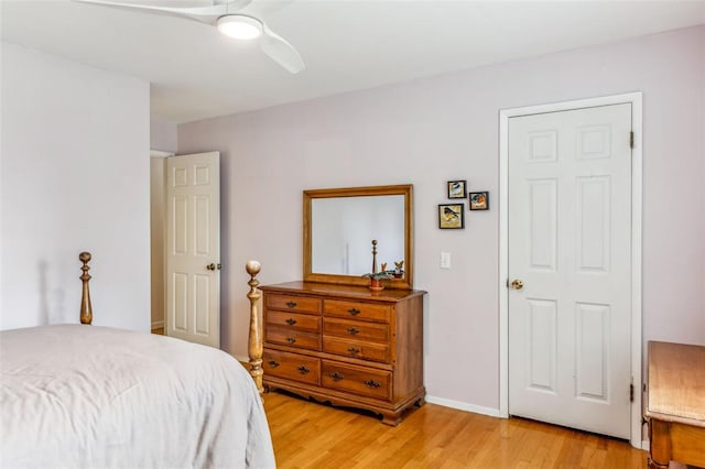 330 Mont Divier Dr, Bonne Terre, MO 63628 - bedroom featuring light wood finished floors and ceiling fan