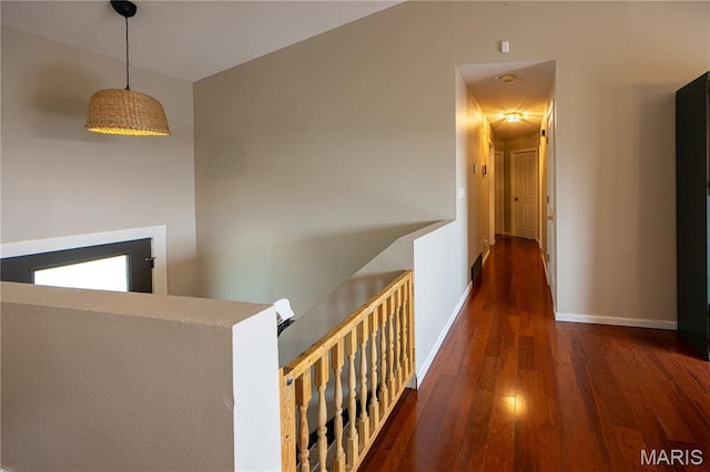 781 N W Ln, Jackson, MO 63755 - hallway with wood-type flooring and baseboards