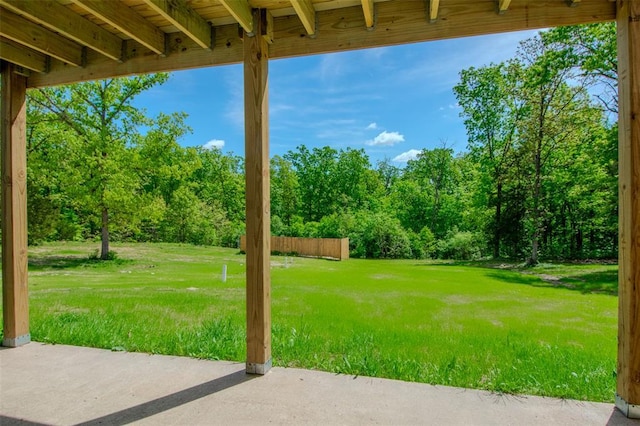 405 Julie Ln, Holts Summit, MO 65043 - view of grassy yard with a patio