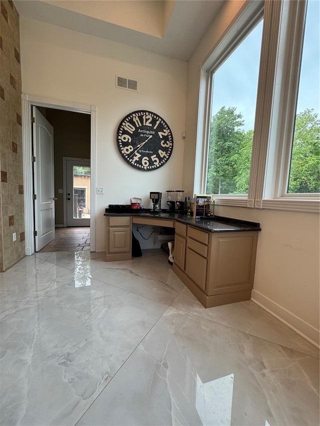 149 Thornwood Cir, Sunrise Beach, MO 65079 - home office with light marble finish floors and baseboards