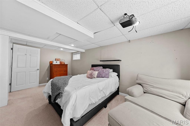 2917 Royal Gorge Ct, Oakville Township, MO 63129 - bedroom featuring light carpet and a paneled ceiling