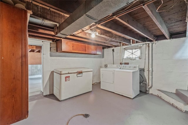 8838 Argyle Ave, Overland, MO 63114 - basement with independent washer and dryer