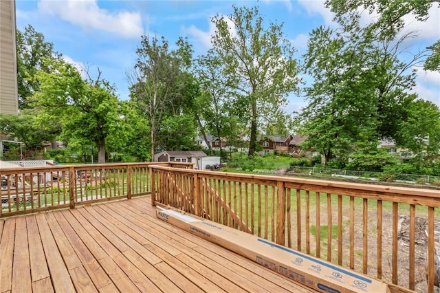 8838 Argyle Ave, Overland, MO 63114 - wooden terrace featuring view of scattered trees