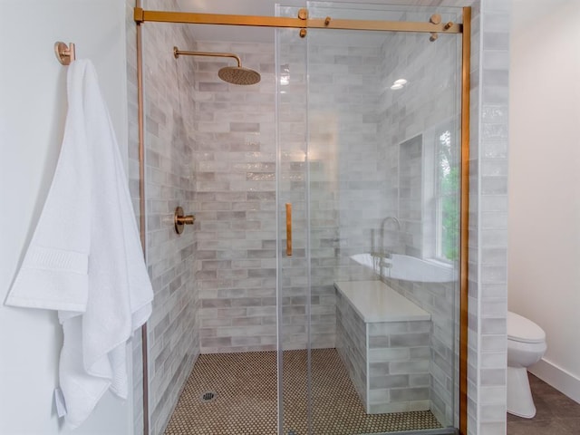 6343 Tholozan, Saint Louis, MO 63109 - bathroom featuring toilet and a stall shower