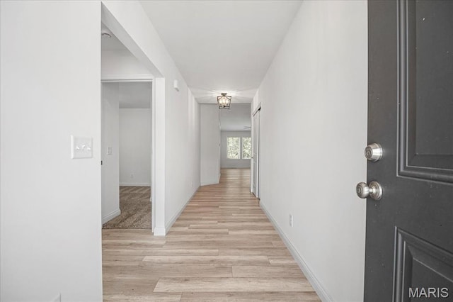 346 Fairhaven Ct, Wright City, MO 63390 - hall featuring light wood-style floors and baseboards