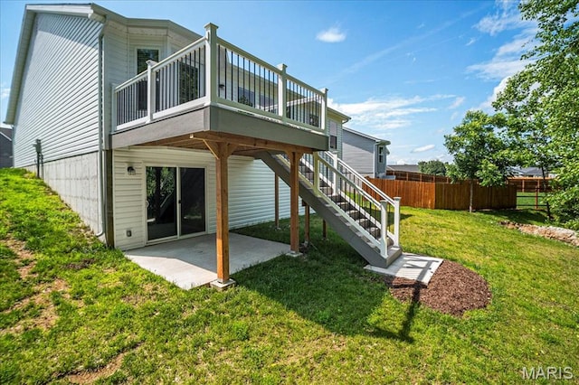 346 Fairhaven Ct, Wright City, MO 63390 - back of house with a patio and a wooden deck