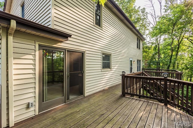 1461 Oak Bluff Ln, Kirkwood, MO 63122 - view of wooden terrace