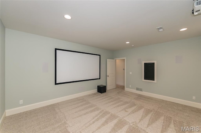 111 N Mosley Rd, Saint Louis, MO 63141 - cinema with light colored carpet and recessed lighting