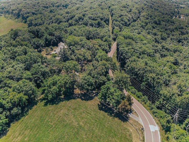 615 Corisande Hill Rd, Fenton, MO 63026 - aerial view of property's location with a heavily wooded area